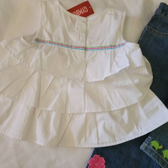 Gymboree Tennis Match 3T shirt & Jeans, size 3 Capri set NWT. Mixed Bin Z30 - Picture 3 of 4